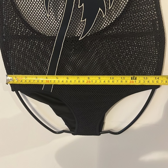 Sexy mesh Victoria’s Secret swimsuit New no tag SP black with gold details - Picture 11 of 13